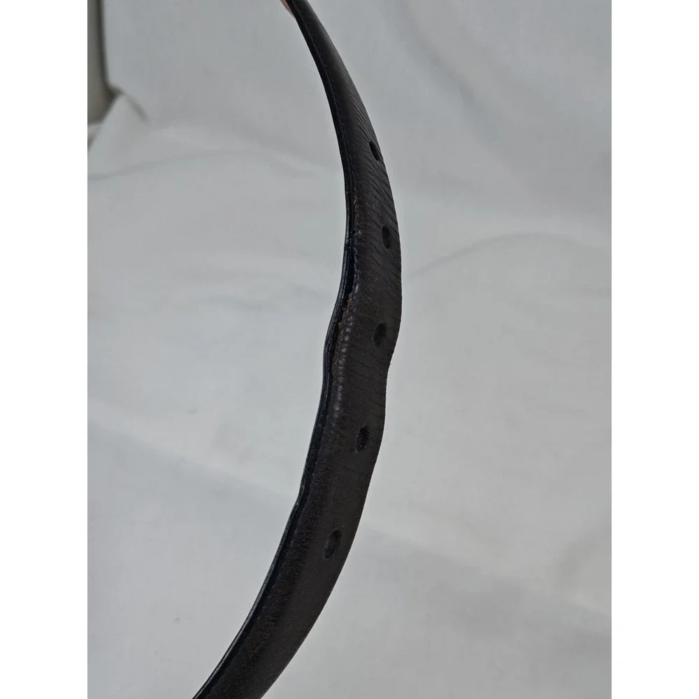Polo Ralph Lauren‎ Men's Italian Saddle Leather Black Dress work Belt Size 36/90